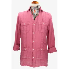Camisa Cubana coral
