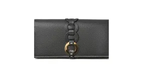 Cartera Larga Chloé en Piel de Ternera Negra Negro 